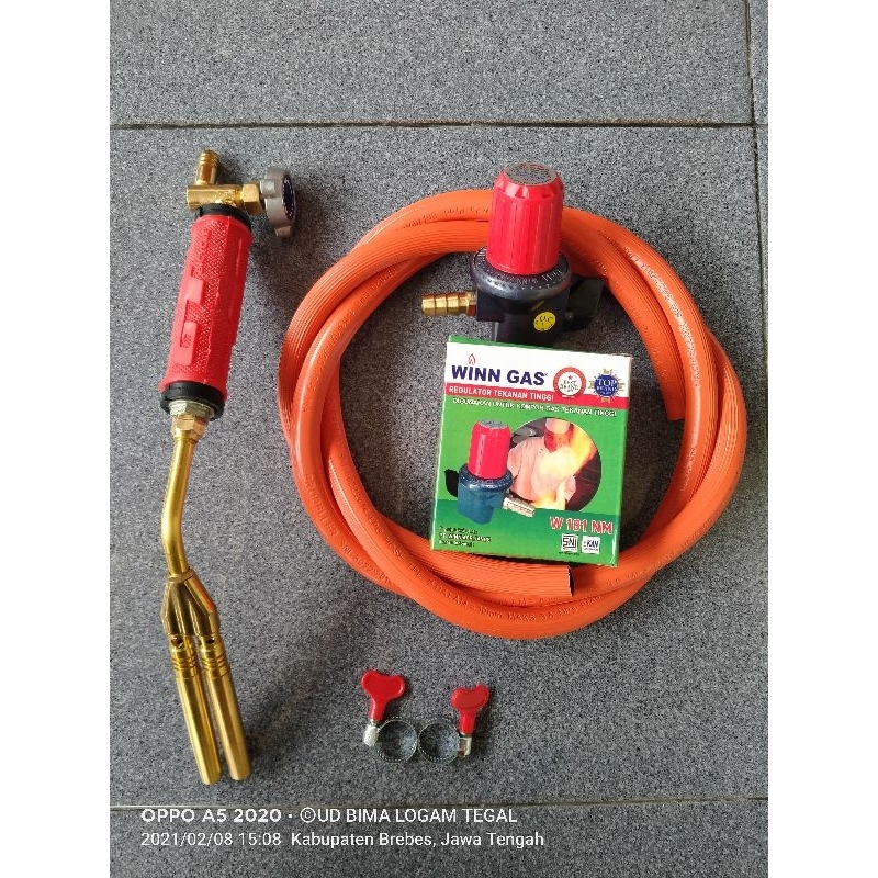 Jual Gas Torch Mata Paket Komplit Free Klem Alat Las Pelebur Timah