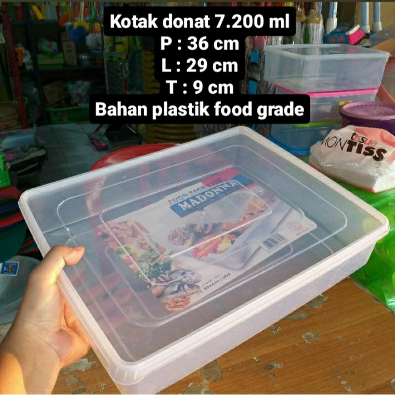Jual Kotak donat 7200 ml / kotak angkringan / box kue / kotak jajan ...