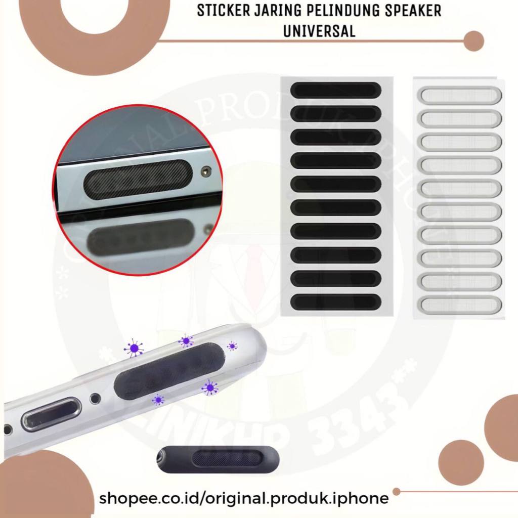 Jual STICKER JARING PELINDUNG BUZZER BAWAH / SPEAKER BELAKANG IP ...