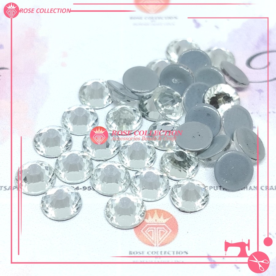 Jual Hotfix Rhinestone Crystal Hotfix Grade A/ Payet Tempel Putih Light ...