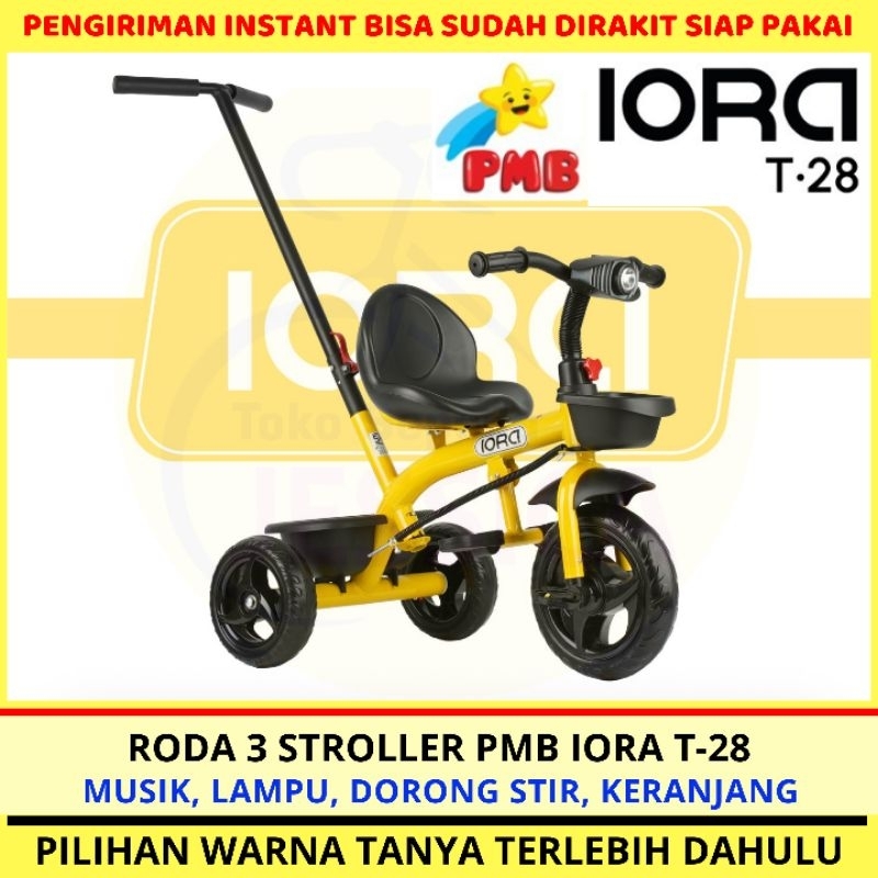 Jual Sepeda Anak Roda 3 Tiga Tricycle Stroller Pmb Iora Tc03 Iora