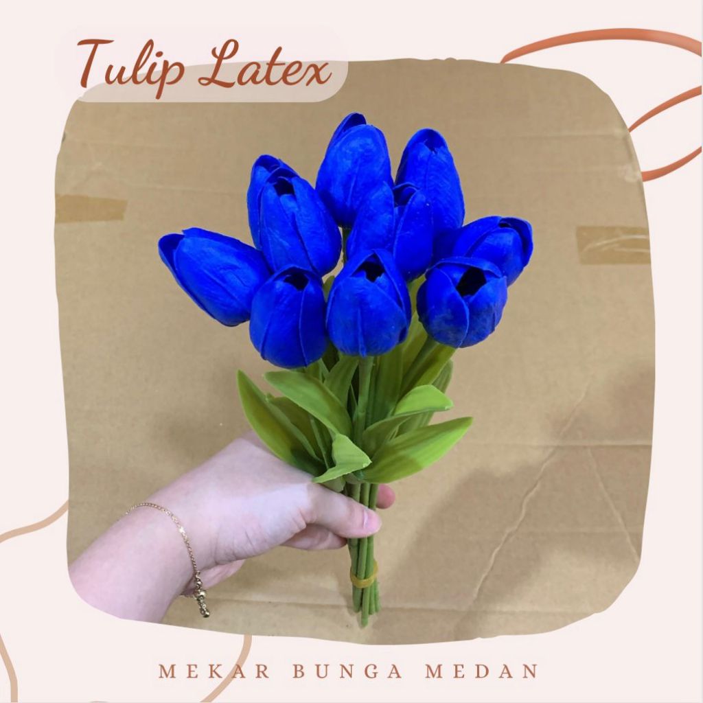 Jual (FR 237) - (Latex) Bunga Artifisial Tulip Latex 1 Tangkai Dekorasi ...