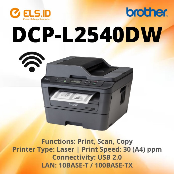 Jual Printer Wireless Brother Laser Jet DCP-L2540DW | Print Scan Copy ...