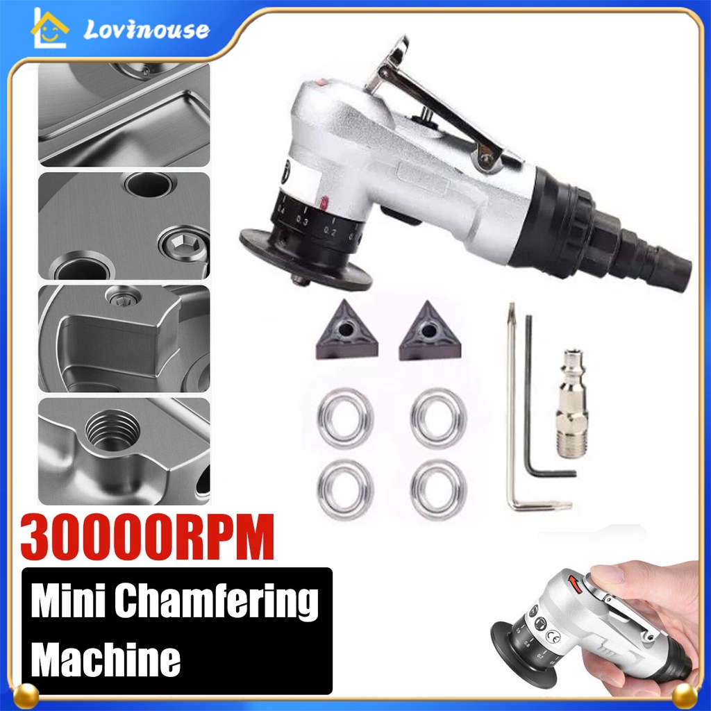 Jual 35000Rpm Mini Pneumatic Chamfering Machine 45 Degree Arc Hand-Held ...