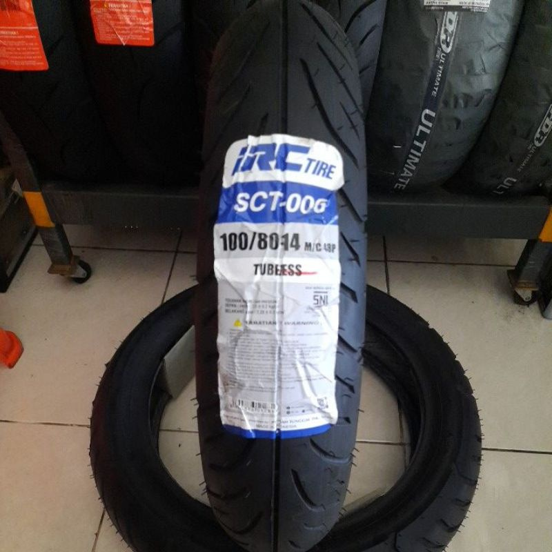 バイク pcx irc sct-006 007 100/80-14 120/70-14 IRC Ban Motor PCX R14 Ukuran 100/80-14 & 120/70-14 Tubeless PCX