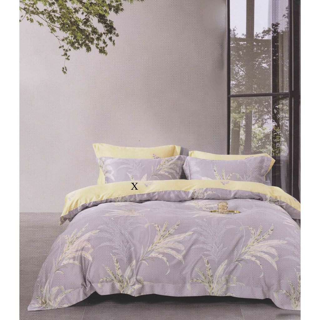 Jual Sprei Set Sutra Serat Bambu Long Leaves / Flowers Color / Rieta ...