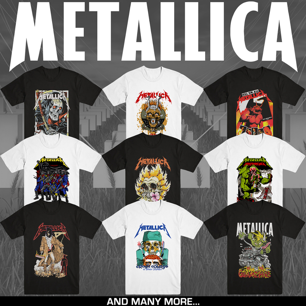 Jual METALLICA | T-SHIRT BAND | HEAVY METAL | MERCHANDISE | Shopee ...