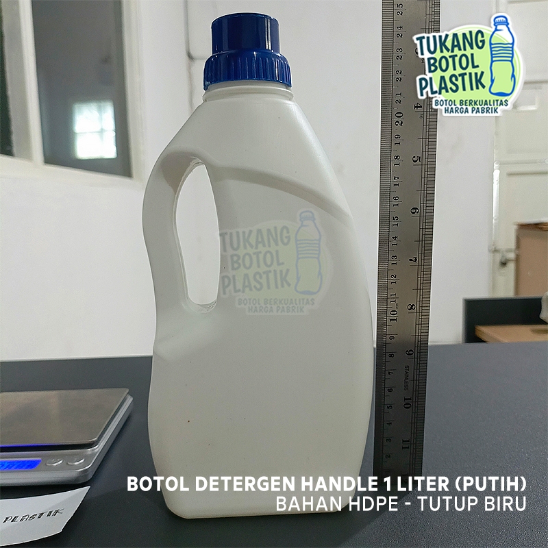 Jual Botol Jerigen Detergen Handle 1 Liter HDPE Tinggi - Tutup NON ...