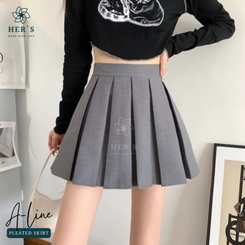 スカート herlipto Pleated Mini Skort herlipto Pleated Mini Skort （Her lip to bubble mini skirt M
