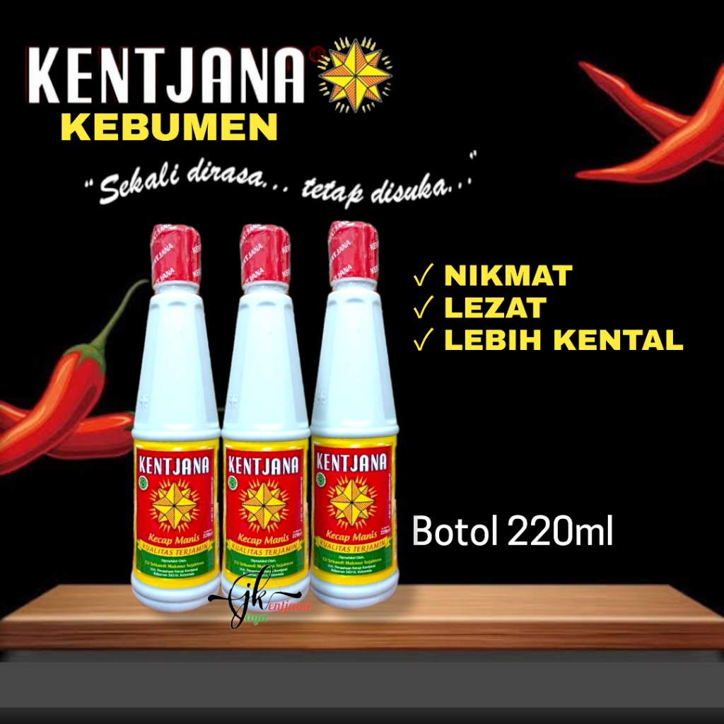 Jual Kecap Manis Kentjana 220ml Khas Kebumen | Shopee Indonesia