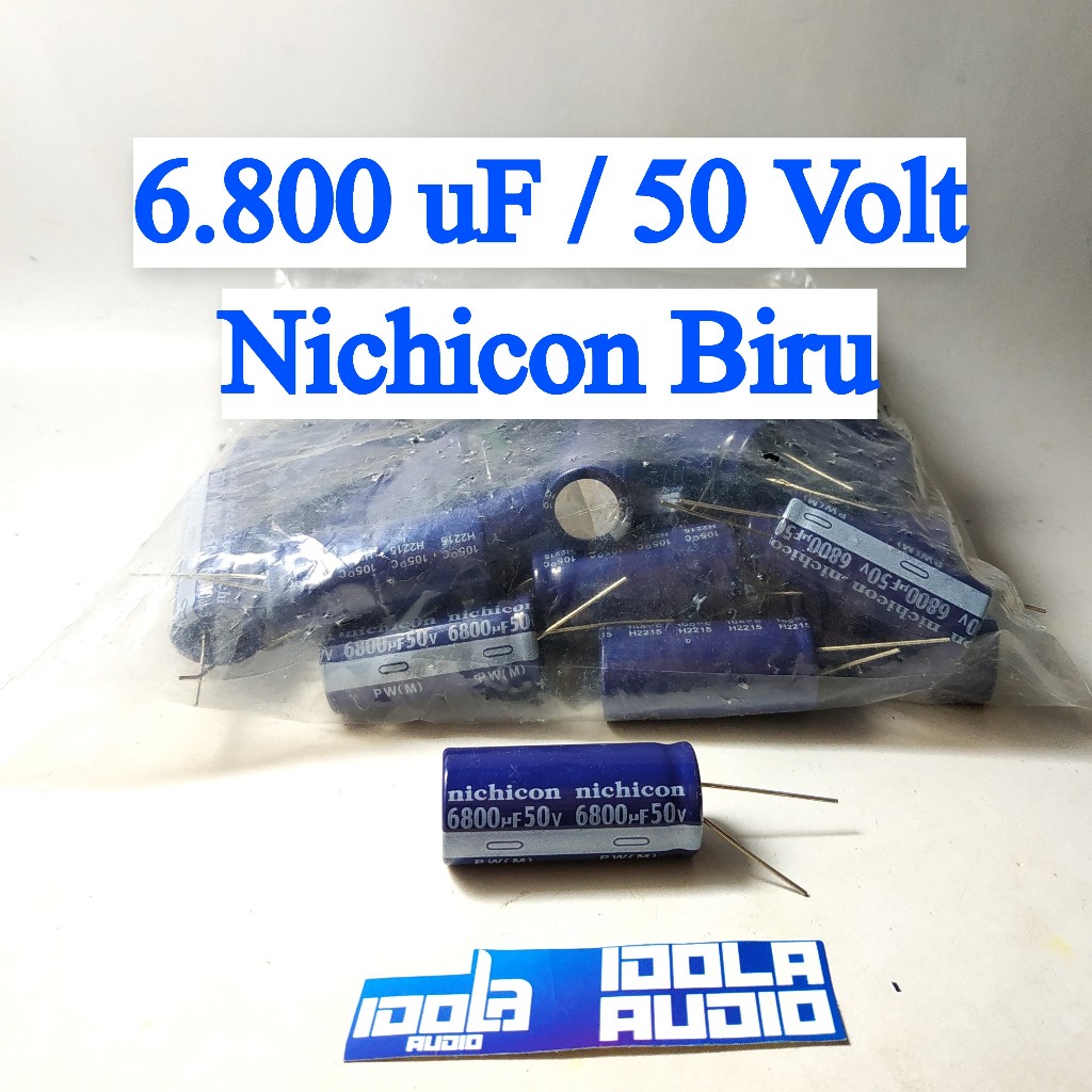 2 X Condensatori Elettrolitici Nichicon 6800 UF 25V – Radiali 25mm, 85°C – Nuovi Stock - Foto 3