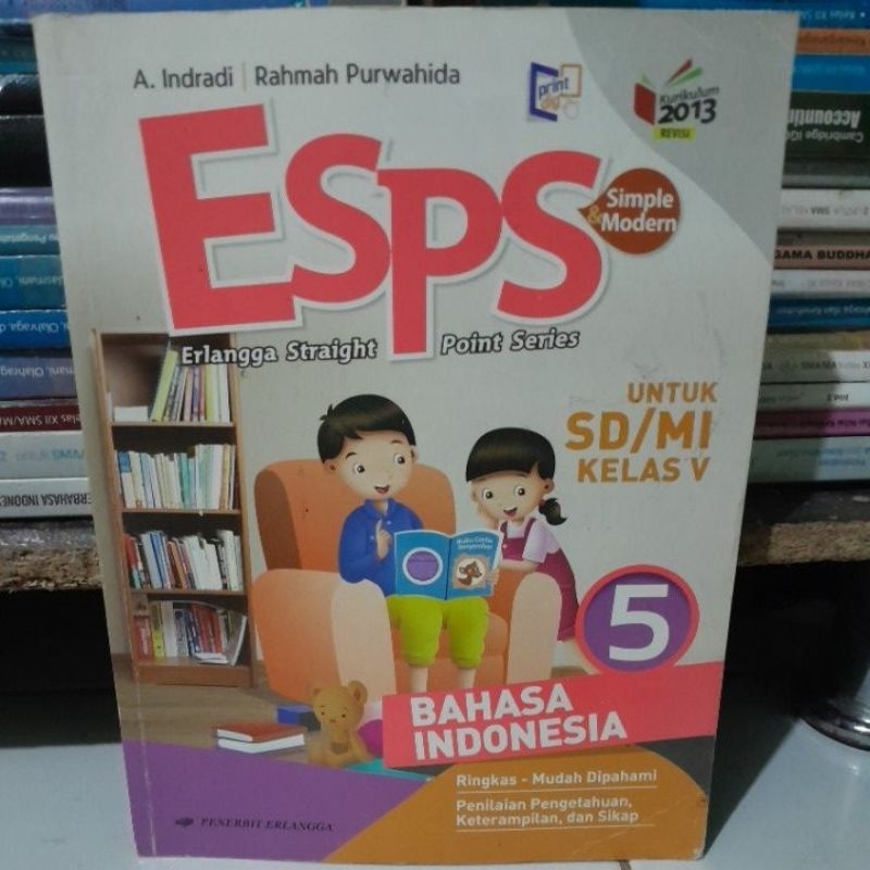 Jual BUKU ESPS BAHASA INDONESIA KELAS V/5 SD REVISI | Shopee Indonesia