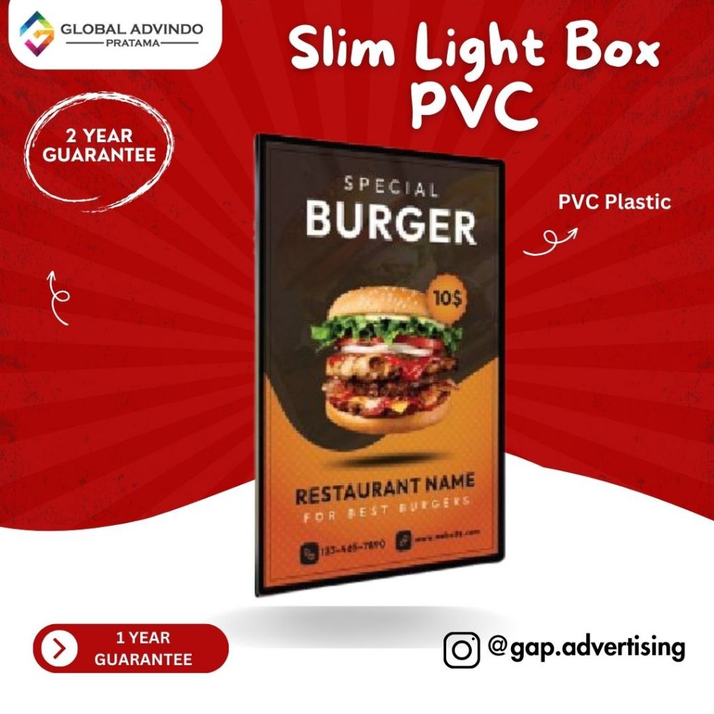 Jual Slim light box 40 x 60 / Slim light box 40 x 50 / light box / neon ...