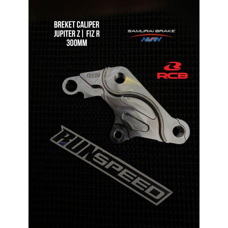 Jual BREKET CALIPER JUPITER Z 300MM RCB SAMURAI 2 PISTON BREKET KALIPER ...