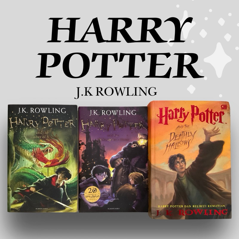 Jual Buku Harry Potter J.k Rowling Bahasa Inggris dan Indonesia
