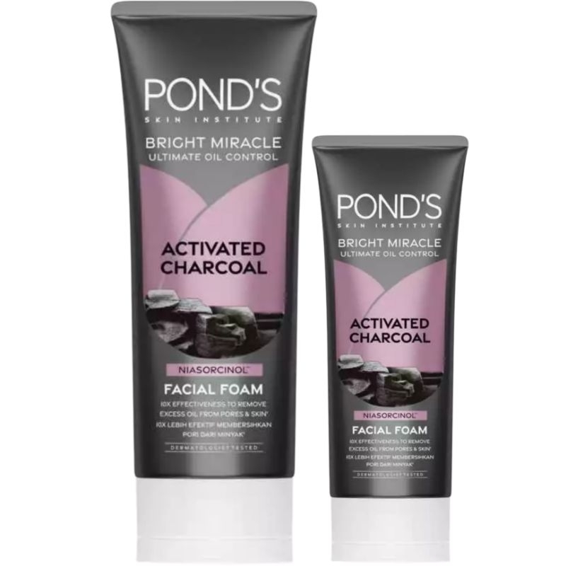 Jual PONDS Bright Miracle Charcoal Facial Foam Shopee Indonesia