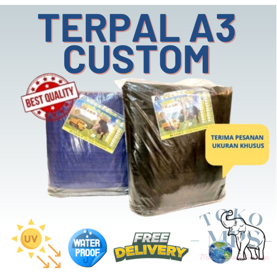 Jual TERPAL A3 CUSTOM UKURAN BESAR 10X10, bonus biji tanaman | Shopee ...