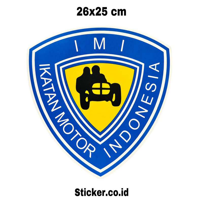 Jual Sticker IMI Ikatan Motor Indonesia Ukuran 26x25 cm | Shopee Indonesia