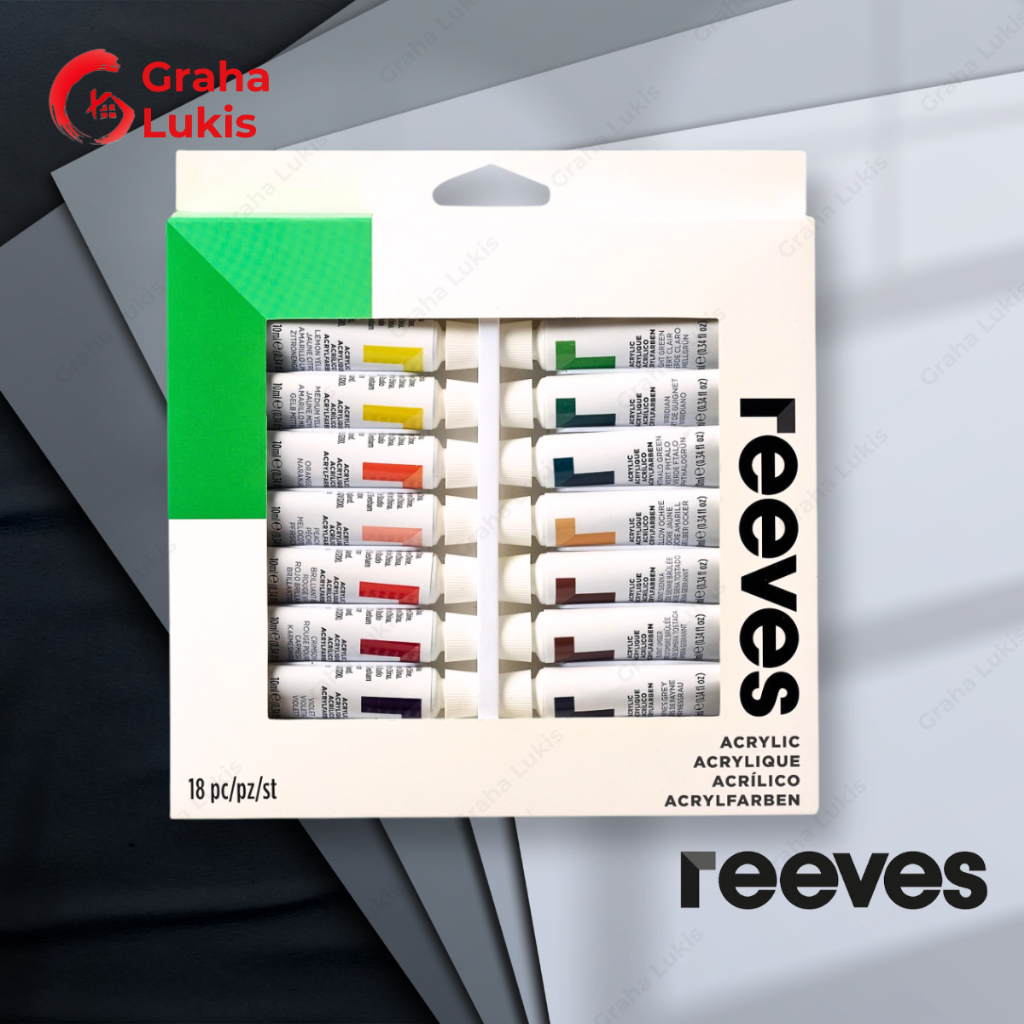 Jual Reeves Acrylic Colour Set 18 | Shopee Indonesia