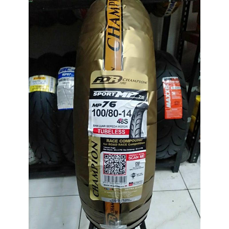 Jual FDR SPORT MP76 100/80-14 UKURAN TERBARU | Shopee Indonesia