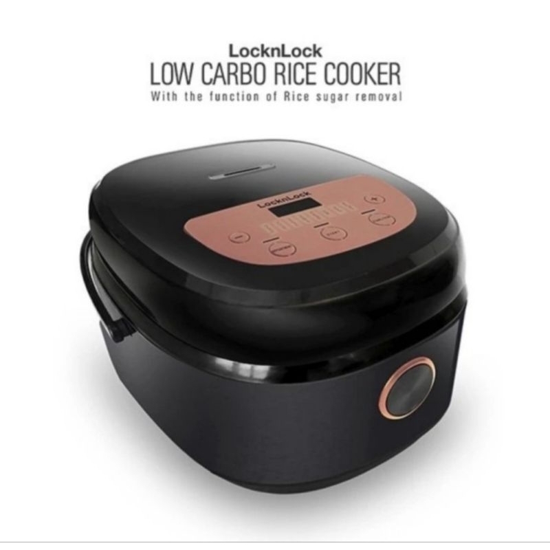 Jual LocknLock Rice Cooker Low Carbo 2 Liter EJR 328BLK Shopee Indonesia