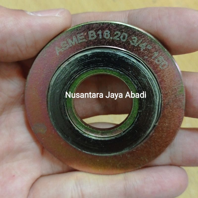 Jual SWG Spiral Wound Gasket Besi Carbon Steel Ansi 150 Lb 3/4 