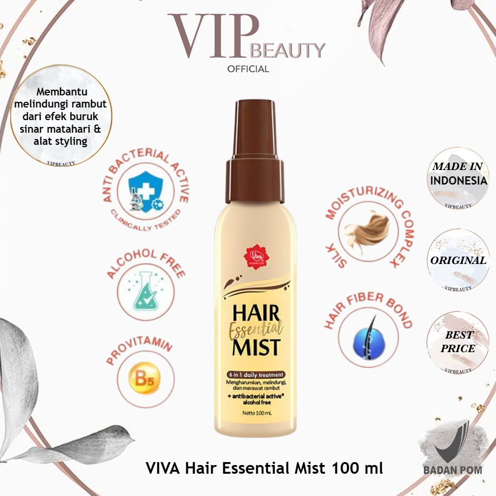 Jual Viva Hair Essential Mist 100 Ml With Pro Vit B5 Silky And Moisturizing Complex Shopee