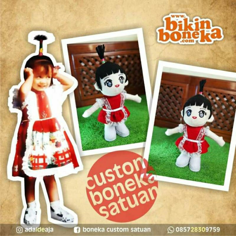 Jual Boneka Custom Wajah Personal Sesuai Keinginan | Shopee Indonesia