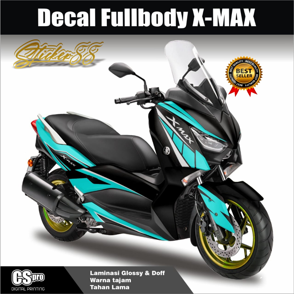 Jual Decal XMAX 250 Full Body / Dekal XMAX 250 Grafis Simple / Stiker ...