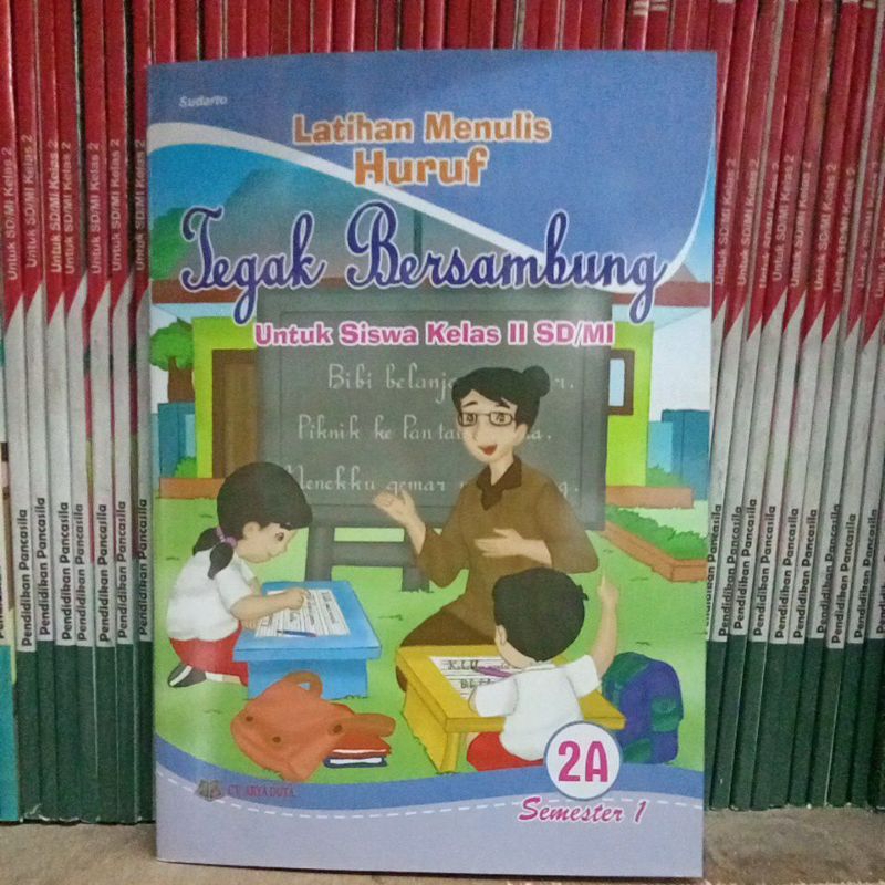 Jual Buku Latihan Menulis Huruf Tegak Bersambung Untuk SD/MI Kelas 2 ...