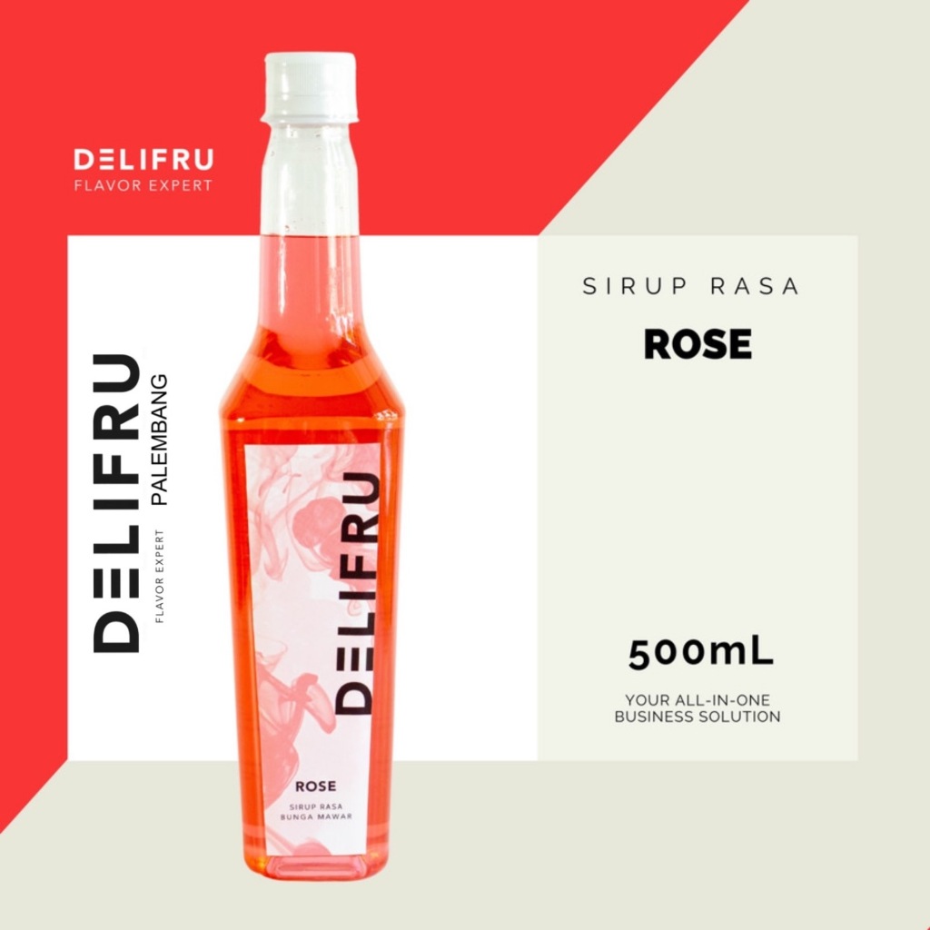 Jual Delifru Syrup Rose - Sirup Mawar 500 ml | Shopee Indonesia
