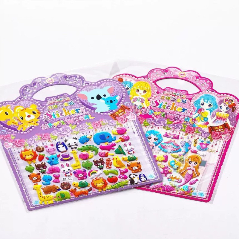 Jual Sticker Anak Lucu Murah sanrio 20x20cm Stiker Timbul 3D Bisa ...