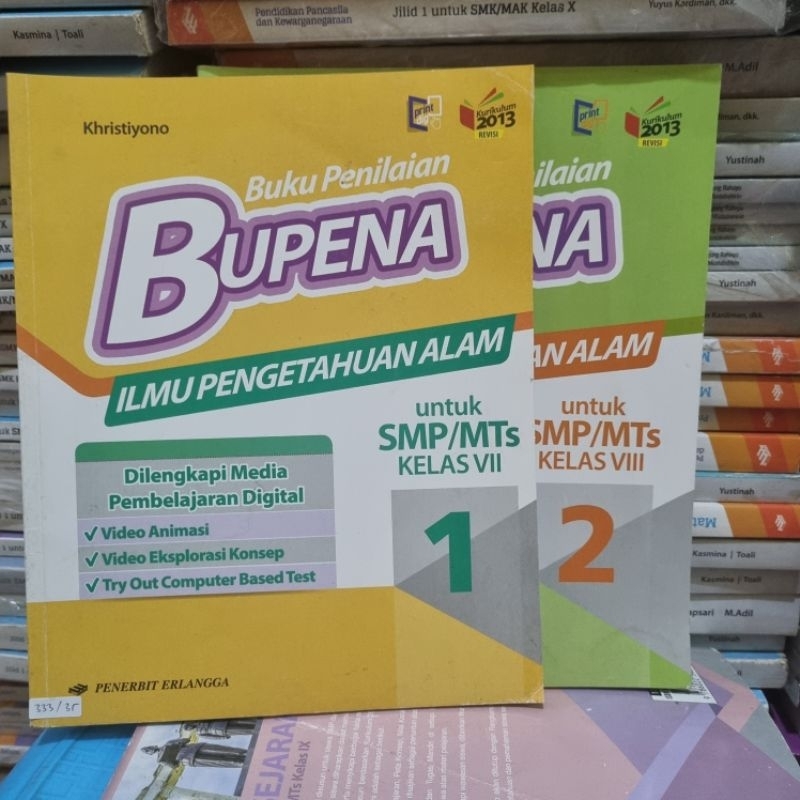 Jual BUKU BEKAS ILMU PENGETAHUAN ALAM SMP/MTS KELAS 1/2/3 K13R ERLANGGA ...