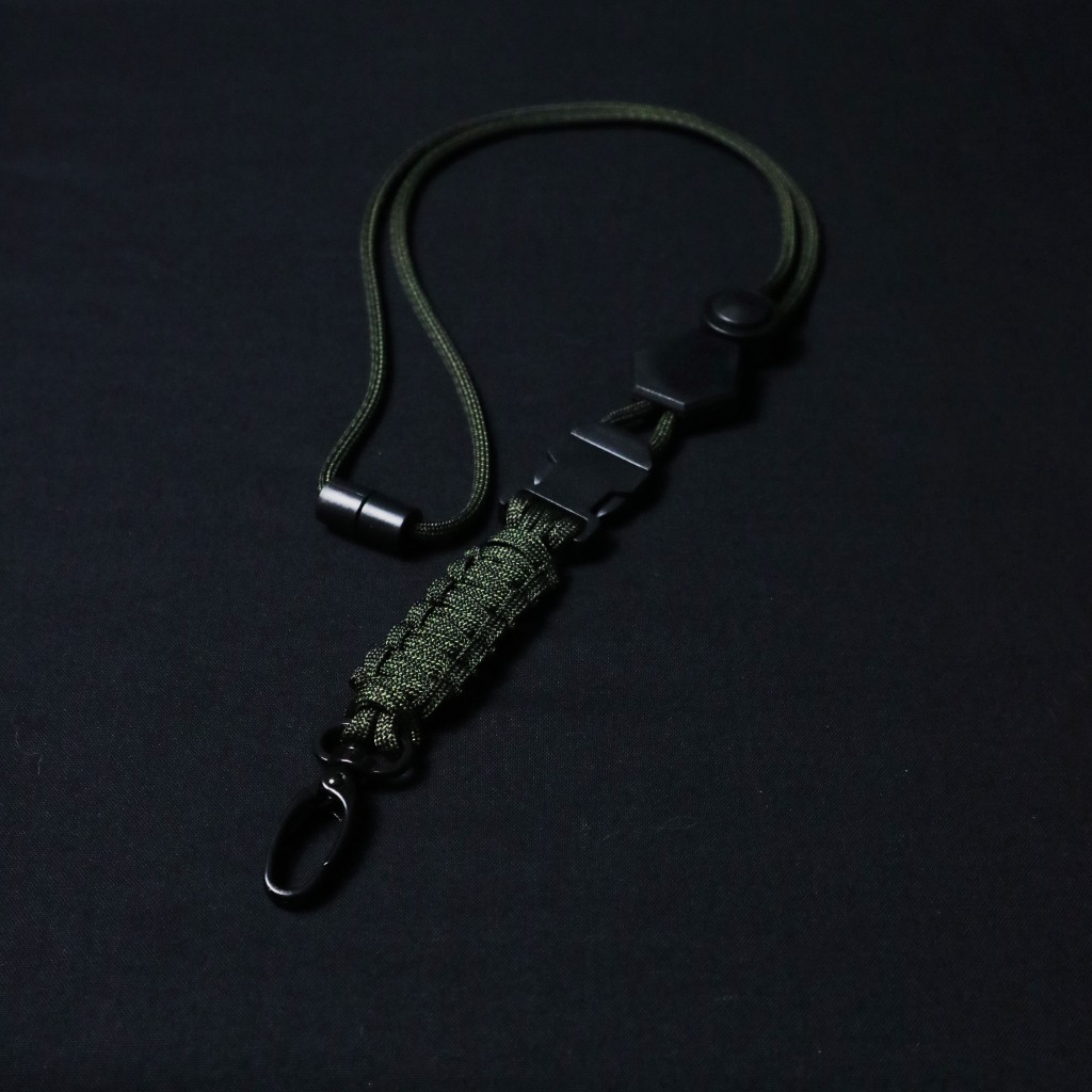 Jual Lanyard ID Card Tali Paracord Tactical Militer Polri Frame Kanvas ...