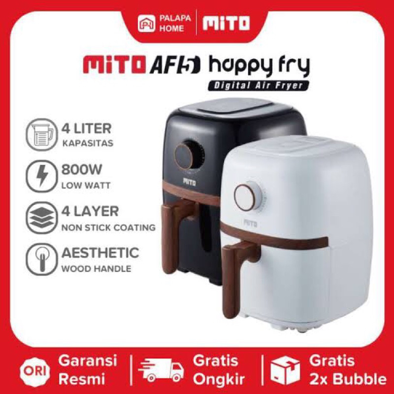 Jual Air Fryer Mito AF 5 / Happy Fry Mito Wood Series Airfryer AF5 Low ...