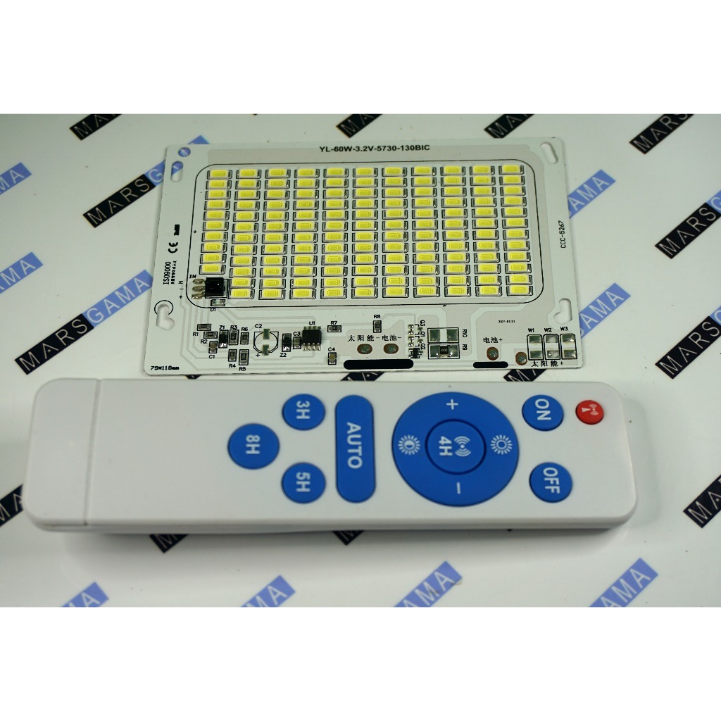 Jual PCB led SMD 5730 remote 3.7v - 4.2v 18650 DIY lampu panel surya