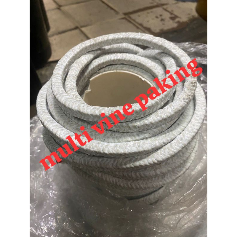 Jual Gland packing 12mm 1/2inch asbes teflon rames paking putih materan ...