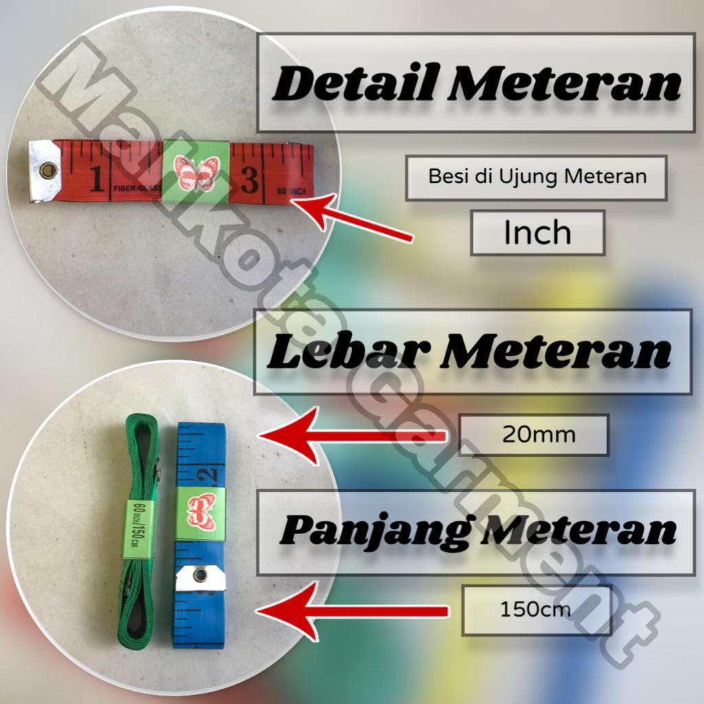Jual 1 Box | Meteran BESAR Kain bahan Baju Badan 150cm / 60 inch ...