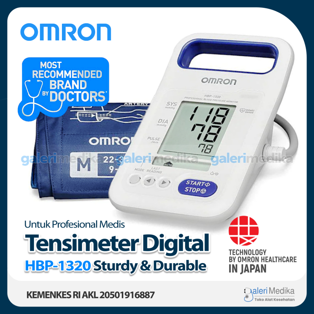 Jual Tensimeter Digital Profesional Medis Omron HBP-1320 / HBP1320 ...