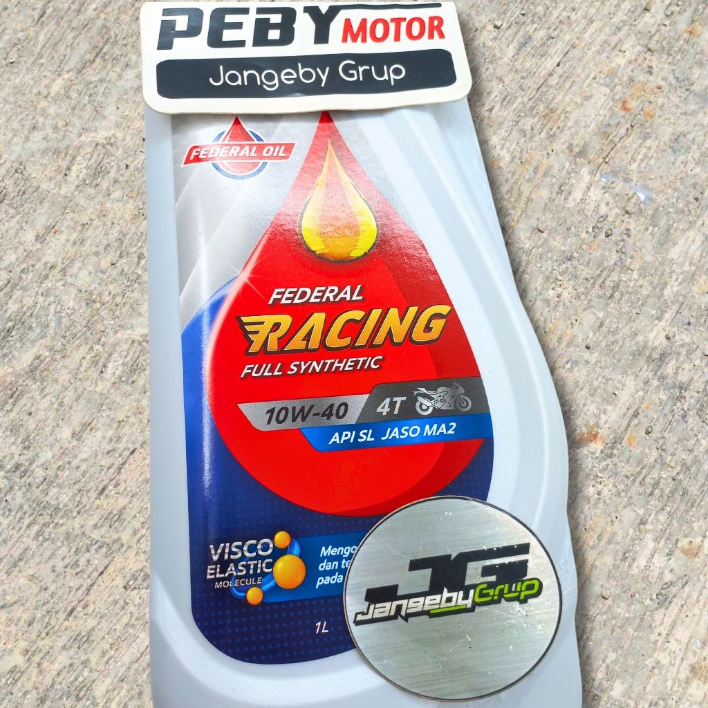 Jual Oli FEDERAL Racing 10W-40 4T Manual 1 Liter ORIGINAL | Shopee ...