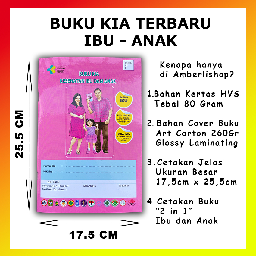 Jual Buku KIA Kesehatan Ibu Dan Anak Ukuran Besar Edisi Terbaru Kertas ...