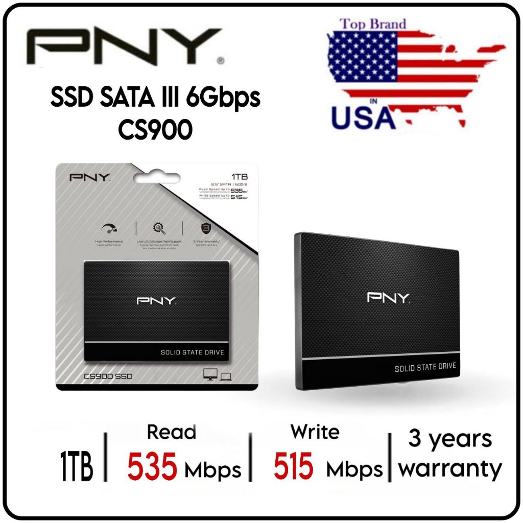 Jual SSD PNY CS900 1TB SATA III 6Gbps