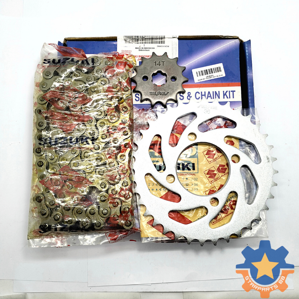 Jual GEAR RANTAI SET MOTOR SMASH OLD/NEW SHOGUN OLD/NEW KUALITAS ...