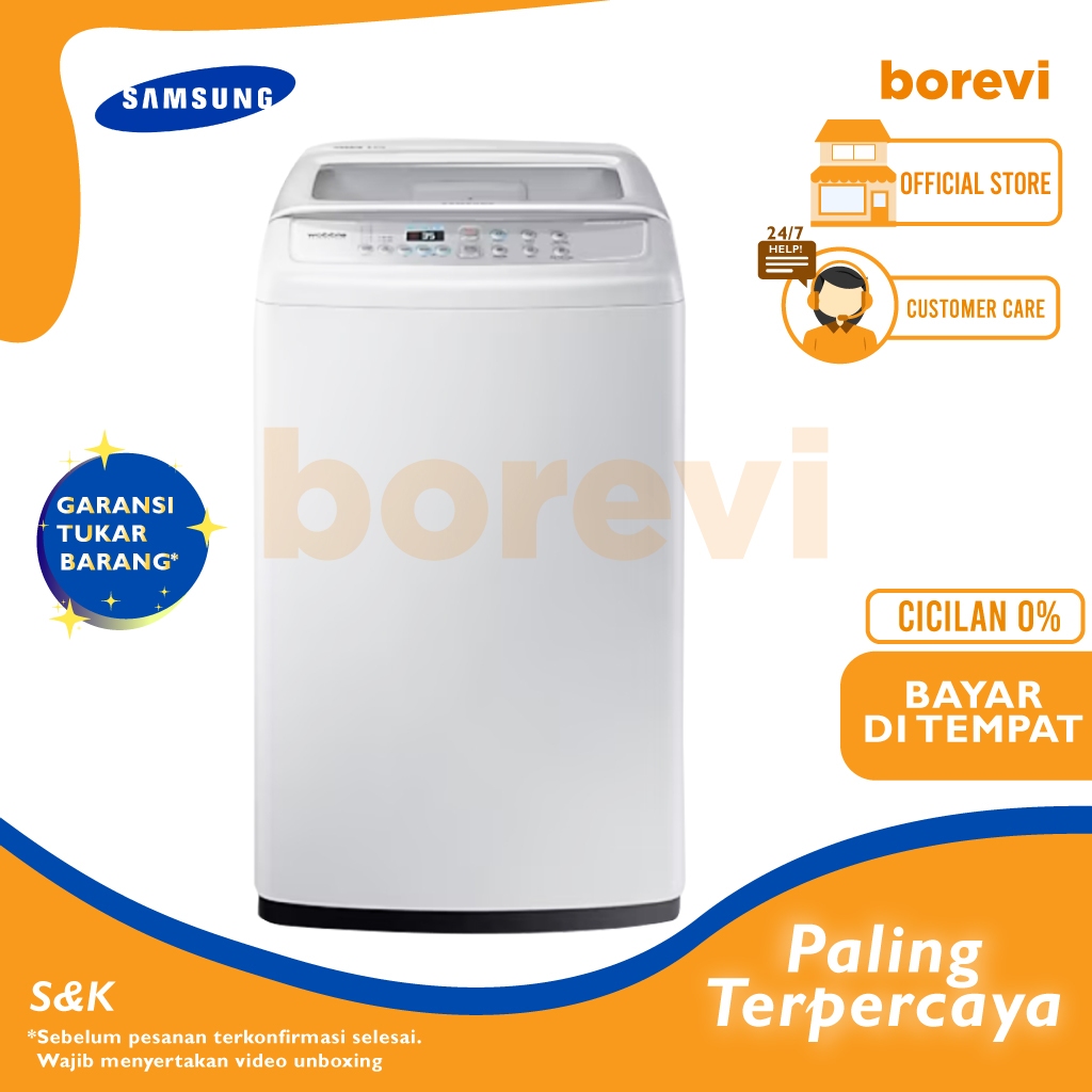 Jual Samsung Wa 90h4200sg Mesin Cuci 1 Tabung Top Loading 9 Kg Diamond ...