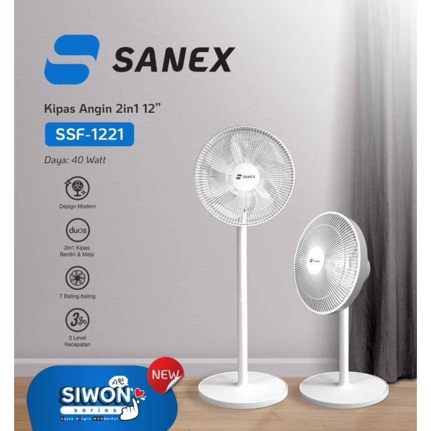 Jual Sanex Kipas Angin Standing Siwon SSF1221R 12 Inch" Shopee Indonesia