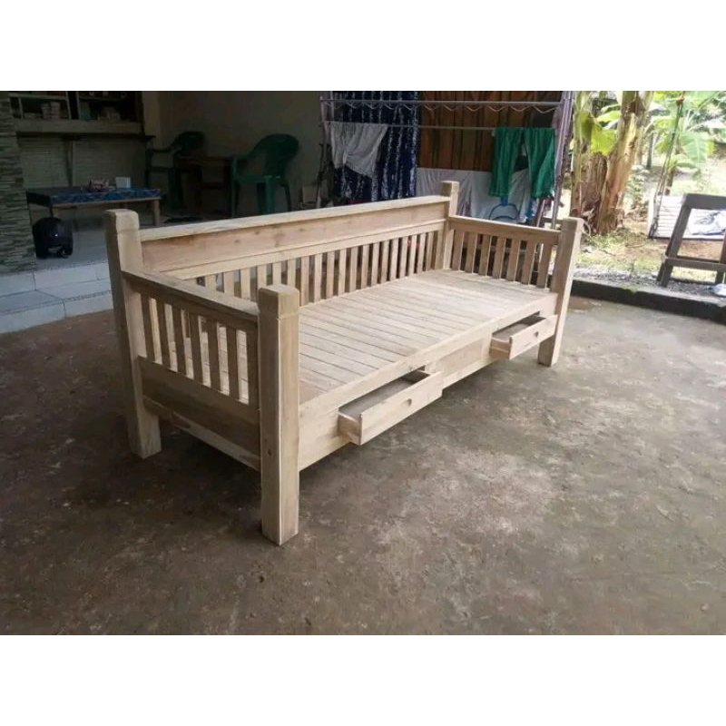 Jual Bangku Bale Bale Kursi Bangku Bale Full Kayu Jati Murah Kursi