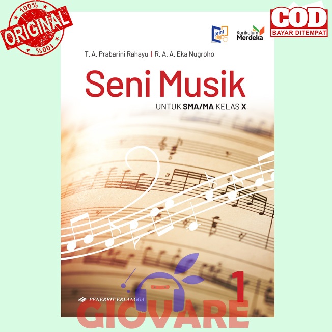Jual BUKU SENI MUSIK KELAS 10 ERLANGGA KURIKULUM MERDEKA | SENI MUSIK ...