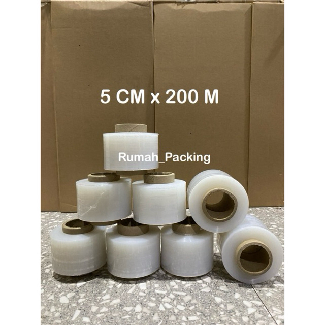Jual PLASTIK WRAPPING ROLL 5cm x 150m 17micron | STRETCH FILM | WREPING ...