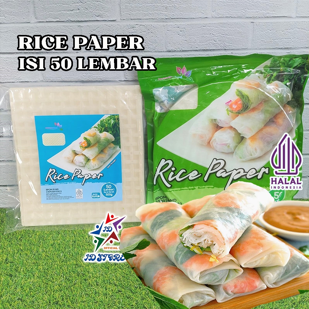 Jual HALAL - RICE PAPERS 50 Lembar Kulit Lumpia rice papers - JAVA ...