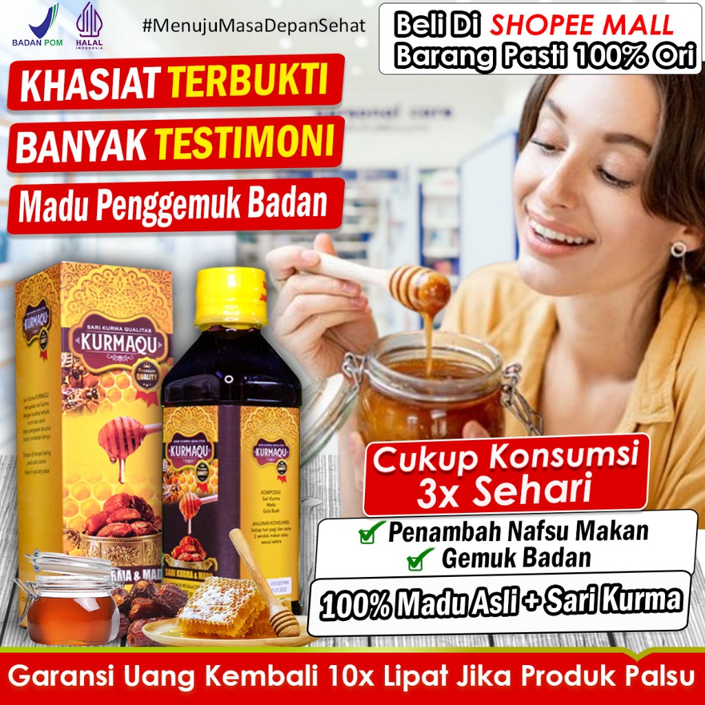 Jual Madu Penggemuk Badan Bpom Suplemen Penggemuk Badan Penambah Berat Badan Penambah Nafsu 1781